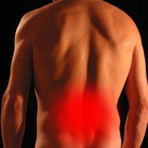 Pain in the sacrum possibly with hip pain, shooting into the leg