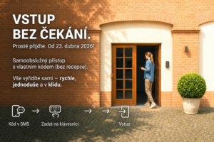 Vstup bez zvonění a čekání. Prostě přijďte.